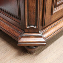 Load image into Gallery viewer, x SOLD Antique French Oak Bookcase, Bevelled Glass Single Door Display or China Cabinet B10658