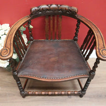 Load image into Gallery viewer, x SOLD Antique French Armchair, Office Chair, Desk Chair, U Shaped Bedroom, Hall Chair B10784