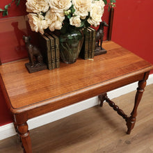 Load image into Gallery viewer, x SOLD Antique Glass Back Banker's Desk or Banker's Table, Australian Maple Office Desk B10790