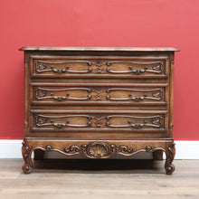 Load image into Gallery viewer, x SOLD Antique French Chest of Drawers, Oak 3 Drawer Hall Cabinet, Foyer Chest Drawers B10572