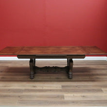 Load image into Gallery viewer, x SOLD Vintage French Dining Table 2 Leaves, French Oak 2 Leaf Extension Kitchen Table B10758