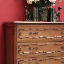 Load image into Gallery viewer, x SOLD Antique Vintage Chest of Drawers, French Oak Three Drawer Hall Cabinet Chest.. B11219`