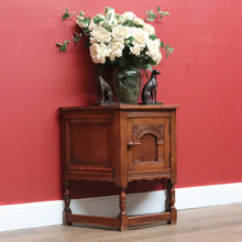 Load image into Gallery viewer, x SOLD Vintage French Side Cabinet, Hall Cupboard, Trapeze Shaped Wine or Lamp Table B10809