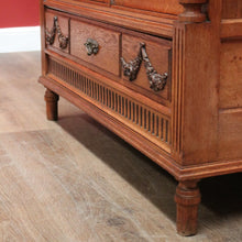 Load image into Gallery viewer, x SOLD Antique French Oak Bookcase, Bevelled Glass Door China Cabinet Display Cupboard B10865