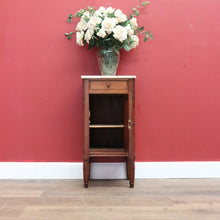 Load image into Gallery viewer, x SOLD Antique French Walnut and Onyx Top Bedside Cabinet, Lamp, Side or Bedside Table B10906