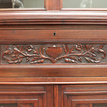 Load image into Gallery viewer, x SOLD Antique English Walnut Secretaire Bookcase, Antique Bookcase Bureau Desk B10999