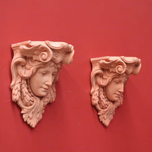 Load image into Gallery viewer, x SOLD Pair of Art Nouveau French Wall Consoles or Cornice Pieces, Female Wall Sconces. B9996