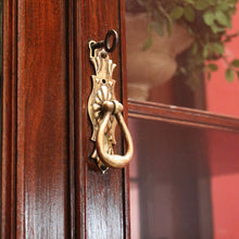 Load image into Gallery viewer, x SOLD Antique English Mahogany China Cabinet, Bookcase, 2 Door Hall Cabinet Cupboard B10994