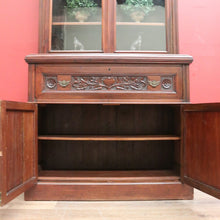 Load image into Gallery viewer, x SOLD Antique English Walnut Secretaire Bookcase, Antique Bookcase Bureau Desk B10999