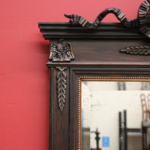 Load image into Gallery viewer, x SOLD Antique French 1920's Eagle Mirror, Gilt Brass Bevelled Edge Eagle Wall Mirror. B10421