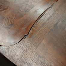 Load image into Gallery viewer, x SOLD Antique French Dining Table, Diamond Parquetry Kitchen Table, 2 Extension Leaves B10634
