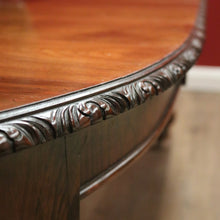 Load image into Gallery viewer, x SOLD Antique English Walnut 2 Leaf Extension Kitchen Dining Table - Telescopic Winder B11067