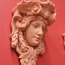 Load image into Gallery viewer, x SOLD Pair of Art Nouveau French Wall Consoles or Cornice Pieces, Female Wall Sconces. B9996