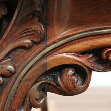 Load image into Gallery viewer, x SOLD Antique French Rosewood Dining Table, Gilt Brass Trim Kitchen Table Centre Table B10649