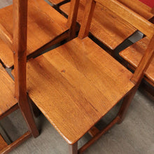 Load image into Gallery viewer, x SOLD Set of 6 Dining Chairs, Antique French Country Farmhouse Dining Kitchen Chairs B10483