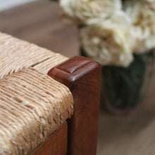 Load image into Gallery viewer, x SOLD Ten Antique French Dining Chairs, Ladder Back Kitchen Chairs with Rush Seats B10944
