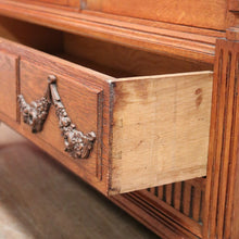 Load image into Gallery viewer, x SOLD Antique French Oak Bookcase, Bevelled Glass Door China Cabinet Display Cupboard B10865