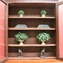 Load image into Gallery viewer, x SOLD Antique English Walnut Secretaire Bookcase, Antique Bookcase Bureau Desk B10999