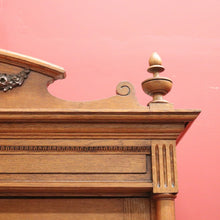 Load image into Gallery viewer, x SOLD Antique French Oak Bookcase, Bevelled Glass Door China Cabinet Display Cupboard B10865