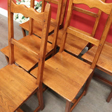 Load image into Gallery viewer, x SOLD Set of 6 Dining Chairs, Antique French Country Farmhouse Dining Kitchen Chairs B10483