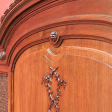 Load image into Gallery viewer, x SOLD Antique French Walnut and Cane Insert Double Bed. Antique French Bed with Slats B10844`