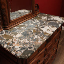 Load image into Gallery viewer, x SOLD Antique French Chest of Drawers Mirror Back Dressing Table, Antique Hall Cabinet B10822