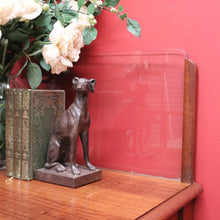 Load image into Gallery viewer, x SOLD Antique Glass Back Banker's Desk or Banker's Table, Australian Maple Office Desk B10790