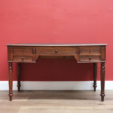 Load image into Gallery viewer, x SOLD Antique French Oak and Leather Office Desk, 4 Drawer Office Desk with Turned Leg B10722