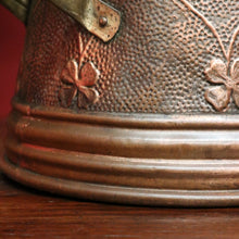 Load image into Gallery viewer, x SOLD Antique French Copper Coal Scuttle now Umbrella Holder Plant Pot Display Piece. B10114