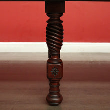 Load image into Gallery viewer, x SOLD Antique French Mahogany Dining Table, Kitchen Table with 3 Extension Leaves. B9874