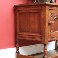 Load image into Gallery viewer, x SOLD Vintage French Side Cabinet, Hall Cupboard, Trapeze Shaped Wine or Lamp Table B10809