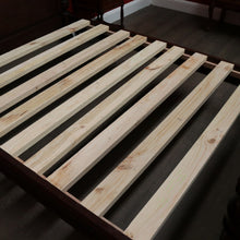 Load image into Gallery viewer, x SOLD Antique French Bed, French Oak Double Bed with Headboard, Foot Side Rails Slats B10455