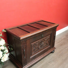 Load image into Gallery viewer, x SOLD Antique French Coffer French Oak Blanket Box Lift Lid Storage Trunk Coffee Table B10568