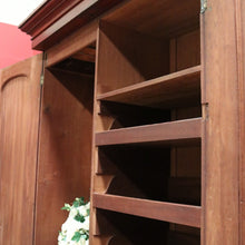 Load image into Gallery viewer, x SOLD Antique Australian Cedar Gentleman's Press, 2 Door Wardrobe Blanket Box Base B10741