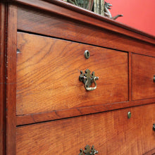Load image into Gallery viewer, x SOLD Andrew Lenehan, Antique Australian Cedar Chest of Drawers Hall Cabinet Cupboard. B10441