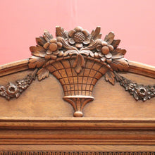 Load image into Gallery viewer, x SOLD Antique French Oak Bookcase, Bevelled Glass Door China Cabinet Display Cupboard B10865