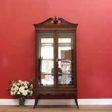 Load image into Gallery viewer, x SOLD Antique English Mahogany China Cabinet, Bookcase, 2 Door Hall Cabinet Cupboard B10994