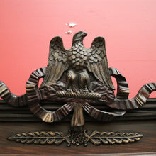 Load image into Gallery viewer, x SOLD Antique French 1920's Eagle Mirror, Gilt Brass Bevelled Edge Eagle Wall Mirror. B10421