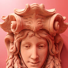 Load image into Gallery viewer, x SOLD Pair of Art Nouveau French Wall Consoles or Cornice Pieces, Female Wall Sconces. B9996
