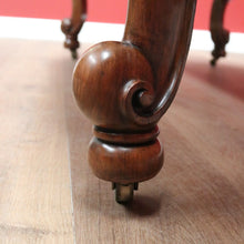 Load image into Gallery viewer, x SOLD Antique English Walnut 2 Leaf Extension Kitchen Dining Table - Telescopic Winder B11067