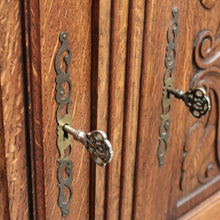 Load image into Gallery viewer, x SOLD Antique French China Cabinet, French Oak and Glass Display Cabinet Bookcase B10295