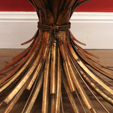 Load image into Gallery viewer, x SOLD Vintage Coco Chanel, Sheath of Wheat Glass Top Table, Coffee Table, Lamp Table B10578