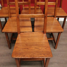 Load image into Gallery viewer, x SOLD Set of 6 Dining Chairs, Antique French Country Farmhouse Dining Kitchen Chairs B10483