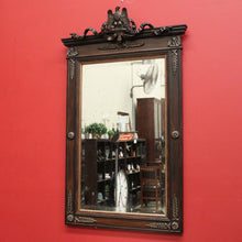 Load image into Gallery viewer, x SOLD Antique French 1920's Eagle Mirror, Gilt Brass Bevelled Edge Eagle Wall Mirror. B10421