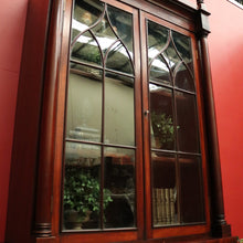 Load image into Gallery viewer, x SOLD Antique English Mahogany Bookcase, 2 Section Bookcase with Cabinet Below. B10383