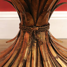 Load image into Gallery viewer, x SOLD Vintage Coco Chanel, Sheath of Wheat Glass Top Table, Coffee Table, Lamp Table B10578