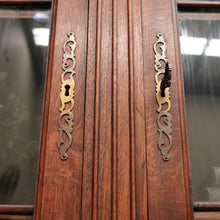 Load image into Gallery viewer, x SOLD Antique French China Cabinet, French Oak and Glass Display Cabinet Bookcase B10295