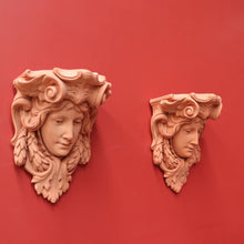 Load image into Gallery viewer, x SOLD Pair of Art Nouveau French Wall Consoles or Cornice Pieces, Female Wall Sconces. B9996