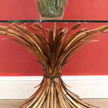 Load image into Gallery viewer, x SOLD Vintage Coco Chanel, Sheath of Wheat Glass Top Table, Coffee Table, Lamp Table B10578