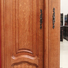 Load image into Gallery viewer, x SOLD Antique French Armoire 3 Door Wardrobe, Bevelled Mirror Door Linen 3 Keys B10301